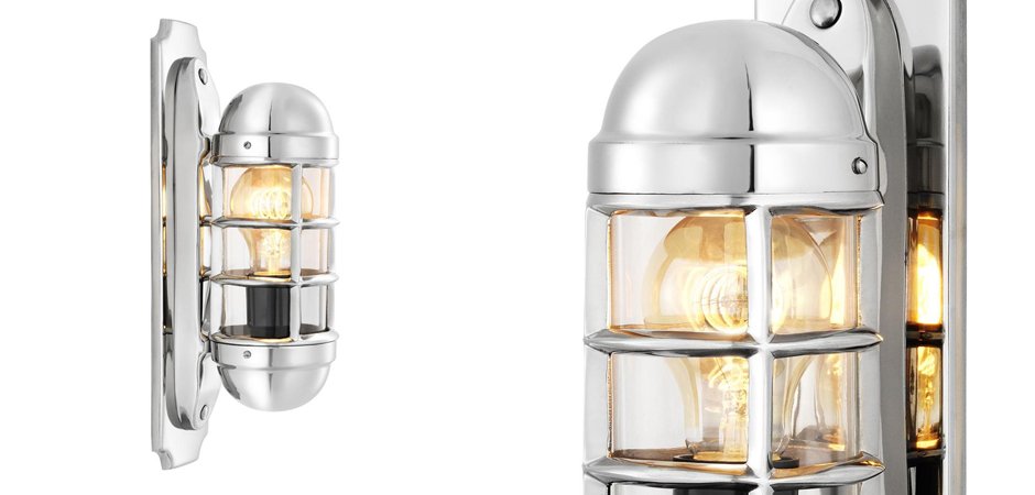 Бра Eichholtz Wall Lamp Le Caprice Nickel - Loft-Concept в Орле