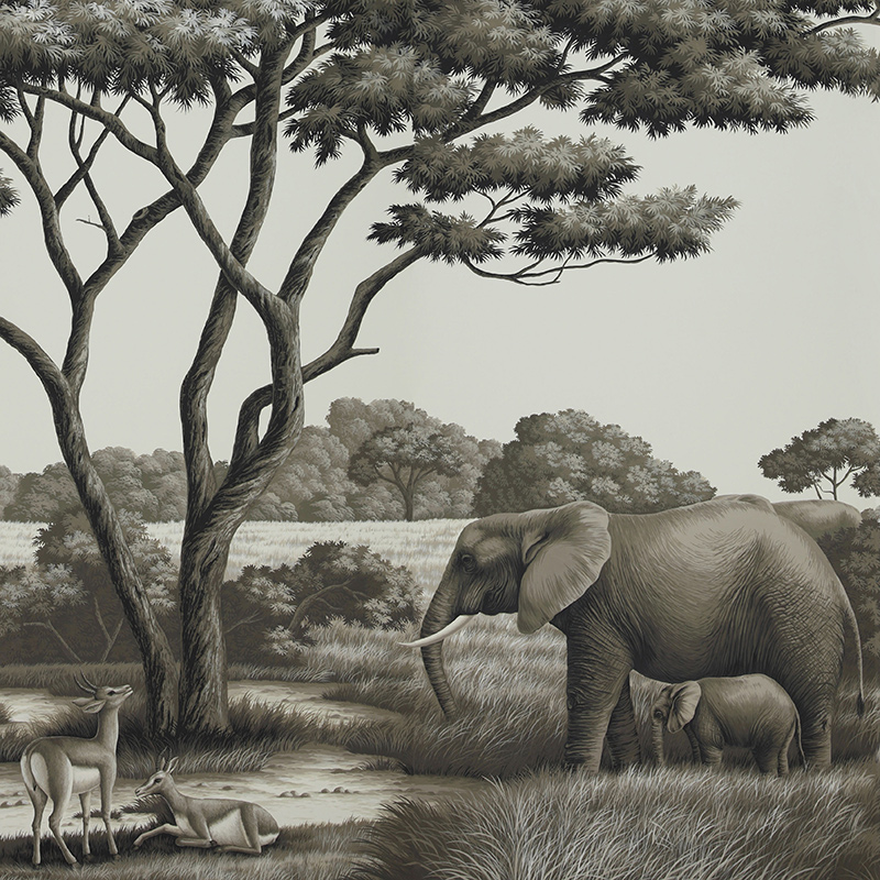 Обои ручная роспись African Savannah Colourway SC-94 on scenic paper  в Орле | Loft Concept 
