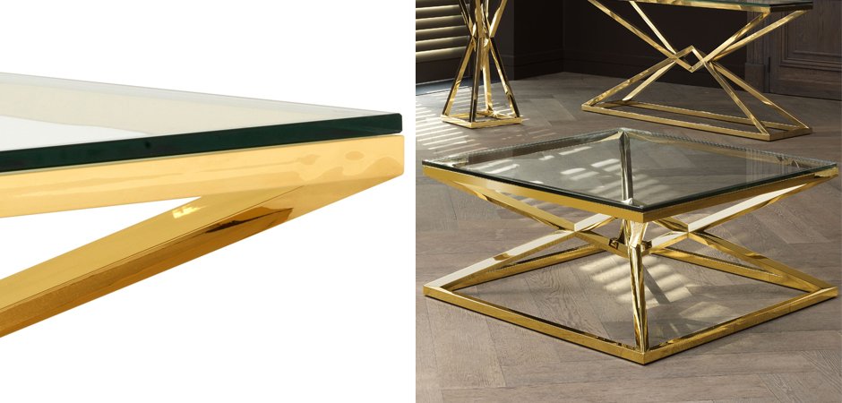Журнальный стол Eichholtz Coffee Table Connor Gold Журнальный стол Eichholtz Coffee Table Connor Gold - Loft-Concept в Орле