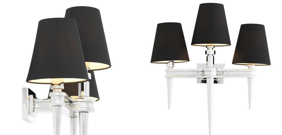 Бра Wall Lamp Waterloo Triple Nickel Бра Wall Lamp Waterloo Triple Nickel - Loft-Concept в Орле