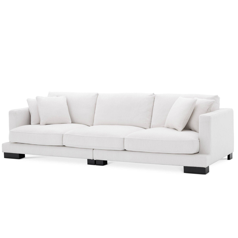 Диван Eichholtz Sofa Tuscany white Белый Черный Диван Eichholtz Sofa Tuscany white Белый Черный в Орле | Loft Concept
