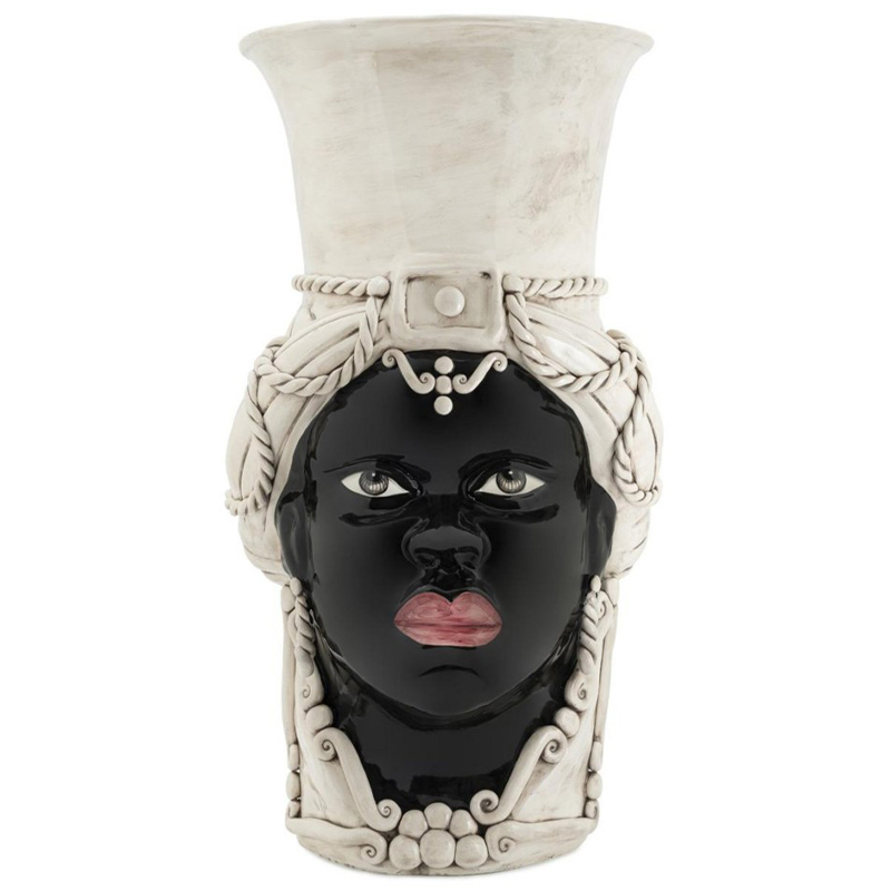 Ваза Vase Moro Lady Giant Бежевый Черный в Орле | Loft Concept 