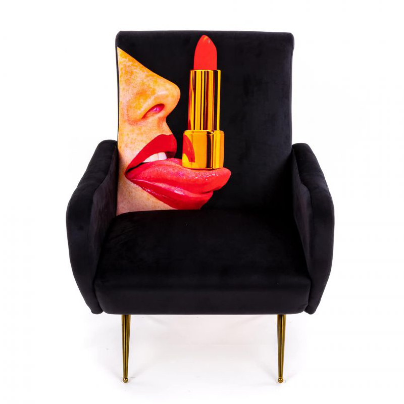 Кресло Seletti Armchair Tongue Black Черный Мульти Кресло Seletti Armchair Tongue Black Черный Мульти в Орле | Loft Concept