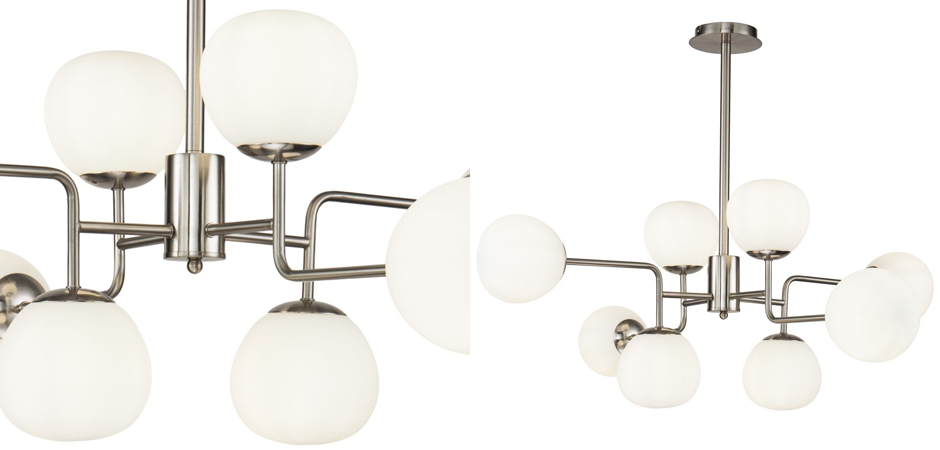 Люстра Tiepolo Ball Chandelier Nickel 8 Люстра Tiepolo Ball Chandelier Nickel 8 - Loft-Concept в Орле