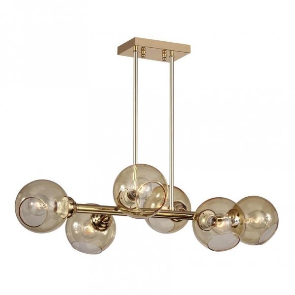 Люстра Glass Bubble Chandelier Brass Латунь Люстра Glass Bubble Chandelier Brass Латунь в Орле | Loft Concept