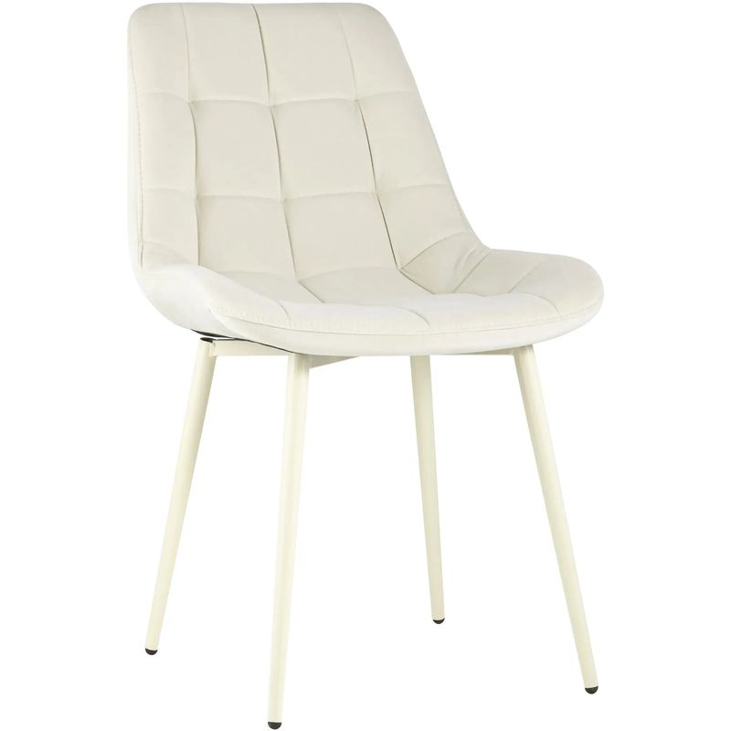 Стул NANCY Chair Молочный Цвет Белые Ножки Молочный Стул NANCY Chair Молочный Цвет Белые Ножки Молочный в Орле | Loft Concept