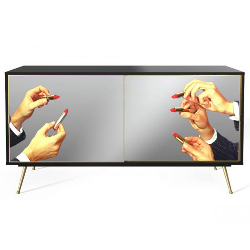 Комод Seletti Cabinet Sliding Door Lipsticks Мульти Черный Золотой Шампань Комод Seletti Cabinet Sliding Door Lipsticks Мульти Черный Золотой Шампань в Орле | Loft Concept