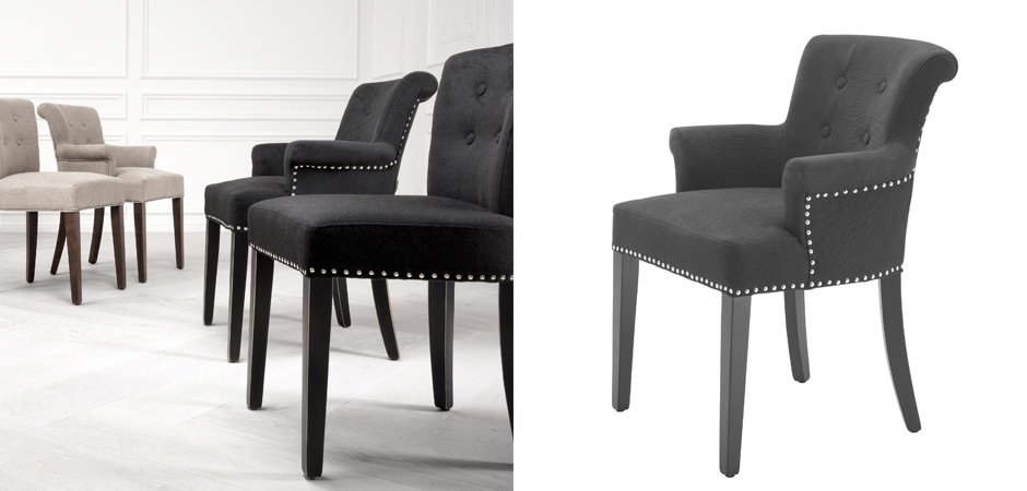 Стул Eichholtz Dining Chair Key Largo With Arm Стул Eichholtz Dining Chair Key Largo With Arm - Loft-Concept в Орле