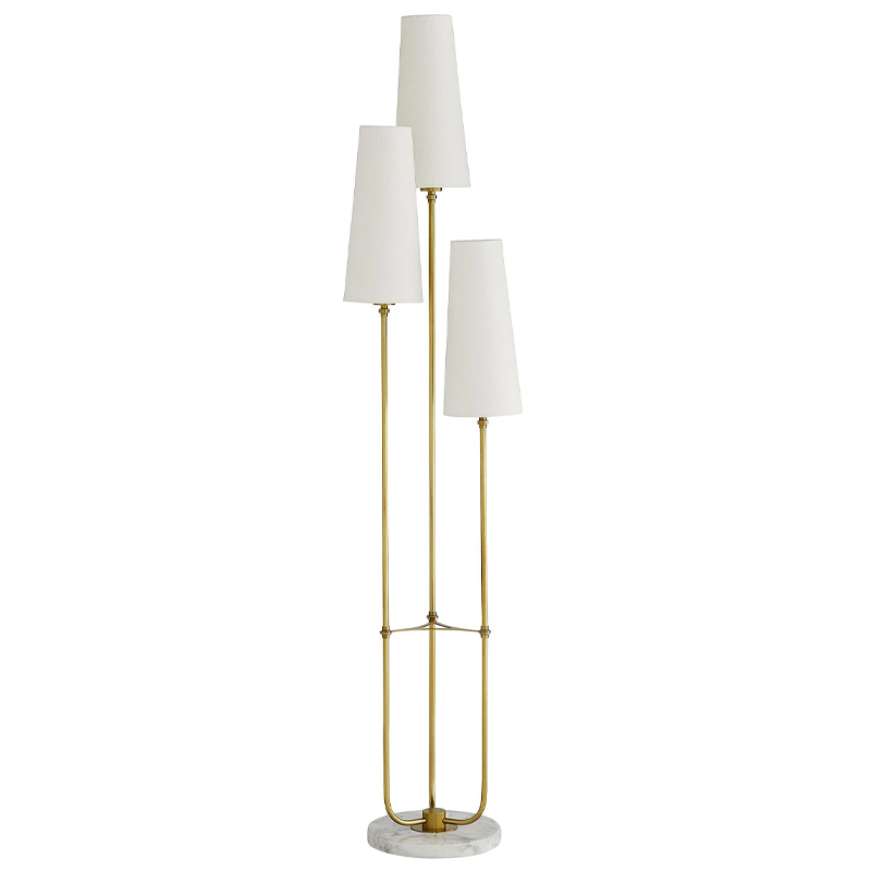 Торшер Arteriors ELIZABETH FLOOR TORCHIERE Латунь Белый Торшер Arteriors ELIZABETH FLOOR TORCHIERE Латунь Белый в Орле | Loft Concept