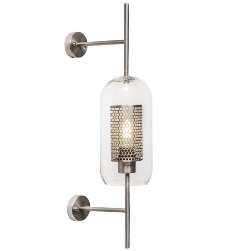 Бра Perforation Wall Lamp Nickel 67 Никель Прозрачное Стекло Бра Perforation Wall Lamp Nickel 67 Никель Прозрачное Стекло в Орле | Loft Concept