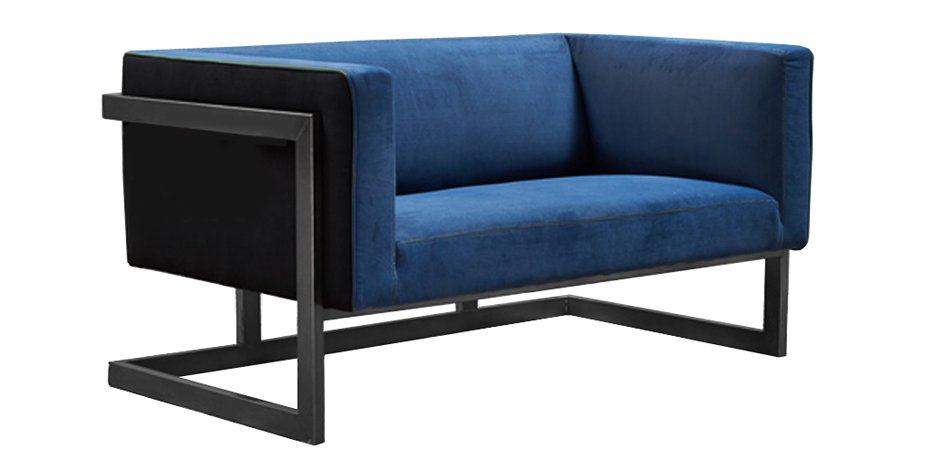Диван Cube Blue Loveseat Sofa Диван Cube Blue Loveseat Sofa - Loft-Concept в Орле