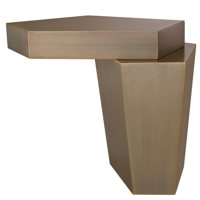 Приставной стол Eichholtz Coffee Table Calabasas High brass Латунь Античная полированная Приставной стол Eichholtz Coffee Table Calabasas High brass Латунь Античная полированная в Орле | Loft Concept