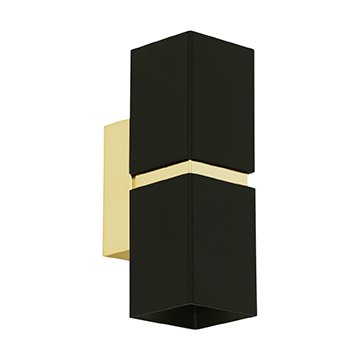 Бра Lestor double square gold Черный Глянцевое золото Бра Lestor double square gold Черный Глянцевое золото в Орле | Loft Concept