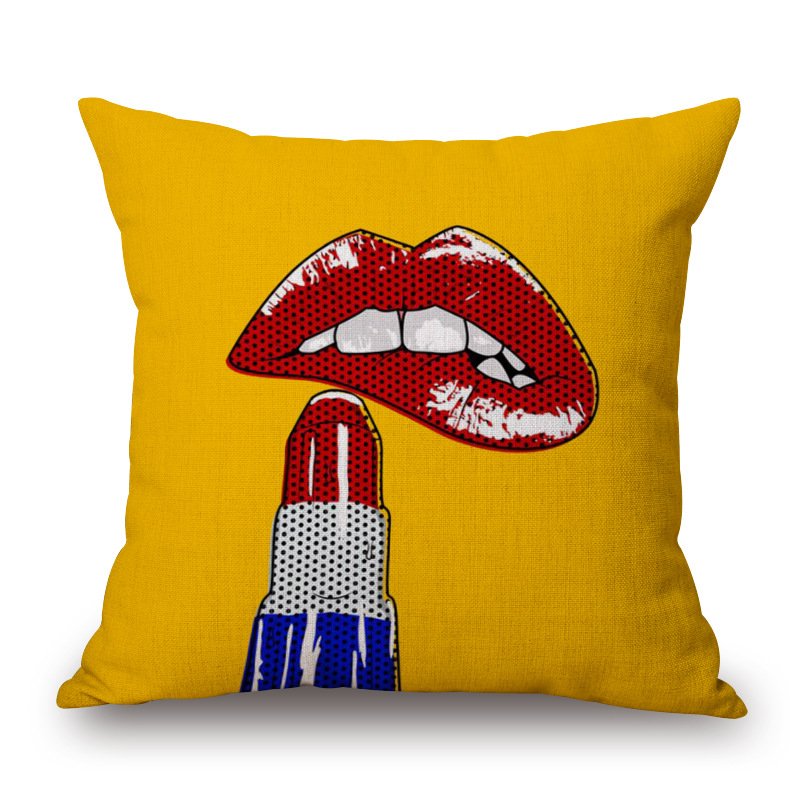 Декоративная подушка Lips Alone Мульти Декоративная подушка Lips Alone Мульти в Орле | Loft Concept