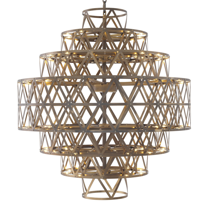 Люстра Eichholtz Chandelier Clinton brass Латунь Античная полированная Люстра Eichholtz Chandelier Clinton brass Латунь Античная полированная в Орле | Loft Concept