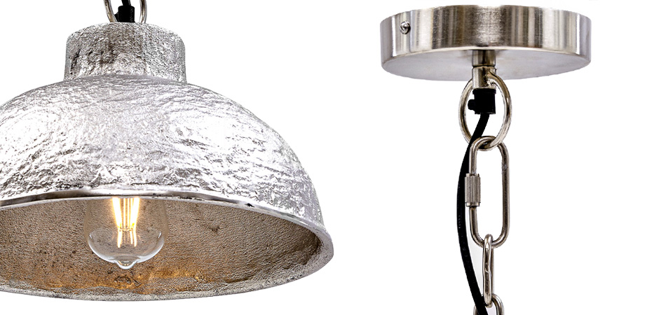 Подвесной светильник Rough Silver Pendant II Подвесной светильник Rough Silver Pendant II - Loft-Concept в Орле