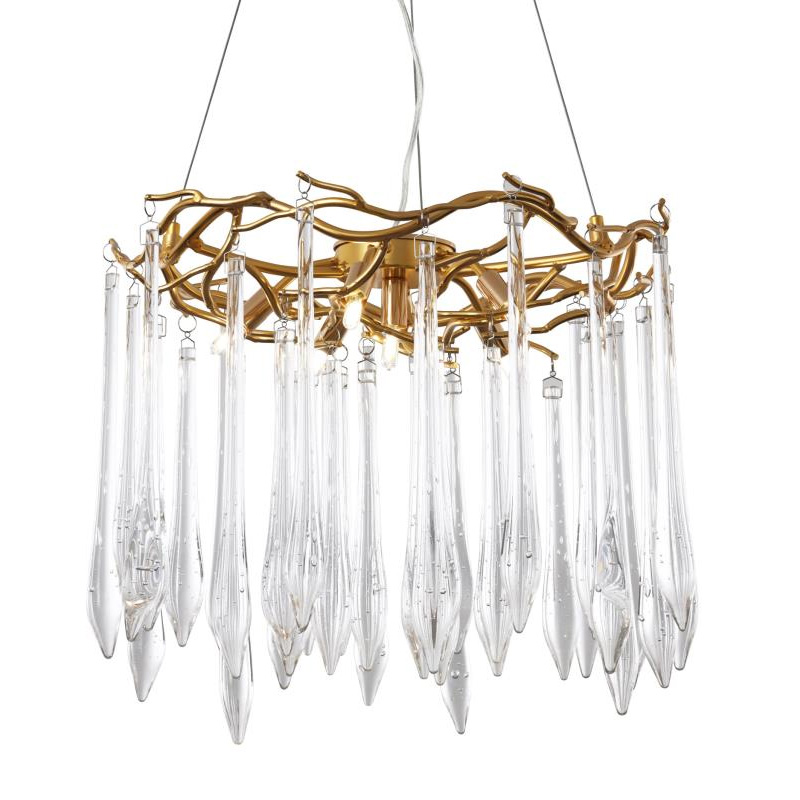 Люстра Crystal Rain Gold Золотой Люстра Crystal Rain Gold Золотой в Орле | Loft Concept