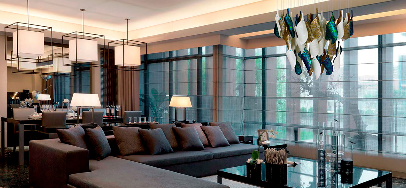 Дизайнерская люстра Turquoise Flower Petals высота 60 см - фото №1