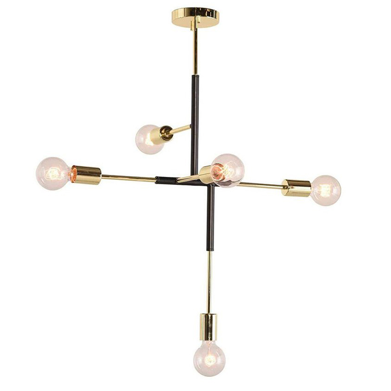 Люстра Atomium Chandelier black Золотой Черный Люстра Atomium Chandelier black Золотой Черный в Орле | Loft Concept