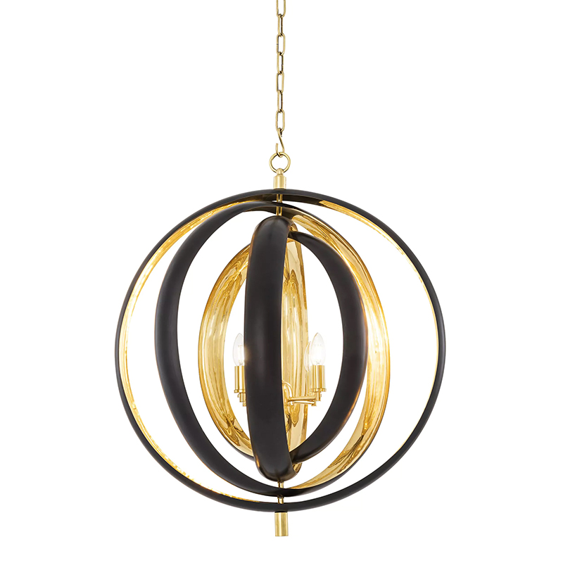 Люстра Eichholtz Chandelier Riley Черный Золотой Люстра Eichholtz Chandelier Riley Черный Золотой в Орле | Loft Concept