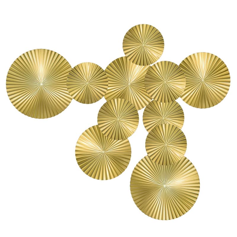 Арт-объект Apollo Gold Wall Plaque Disc 11 Золотой в Орле | Loft Concept 