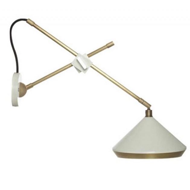 Бра Bert Frank SHEAR SHEAR WALL LIGHT Белый Белый Золотой в Орле | Loft Concept 