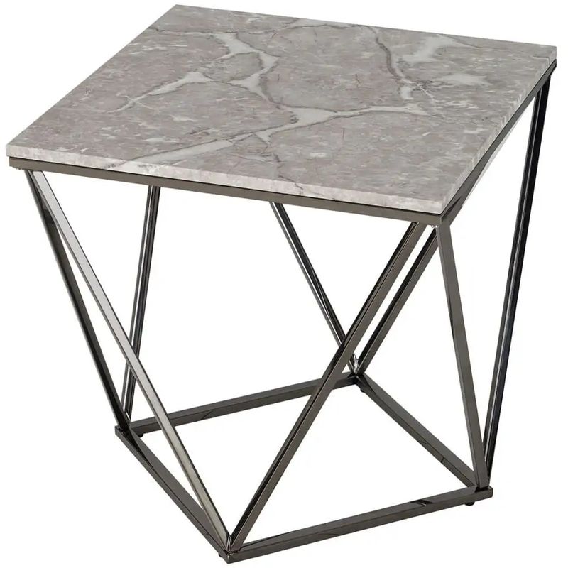 Приставной стол Kovaldzhi Collection Frame Geometry Dark Chrome Бежево-серый Белый Мрамор Bianco Темный хром Приставной стол Kovaldzhi Collection Frame Geometry Dark Chrome Бежево-серый Белый Мрамор Bianco Темный хром в Орле | Loft Concept