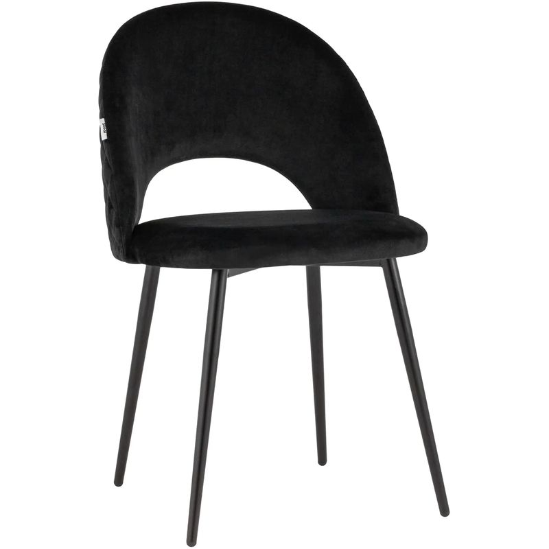 Стул CLIFF Chair Черный Велюр Черный Стул CLIFF Chair Черный Велюр Черный в Орле | Loft Concept