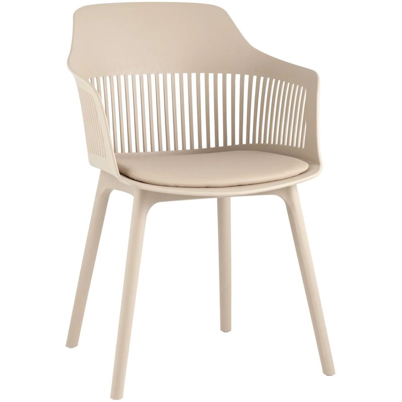 Стул Crocus Chair Бежевый цвет Велюровая подушка Бежевый Стул Crocus Chair Бежевый цвет Велюровая подушка Бежевый в Орле | Loft Concept