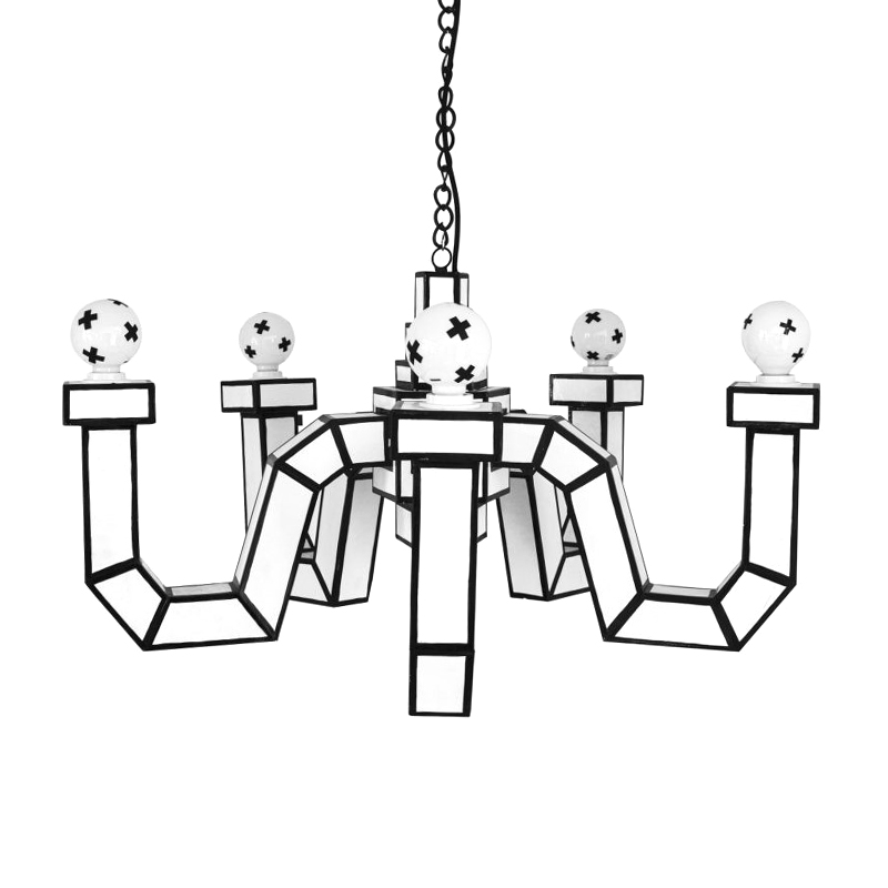 Люстра Seletti Cut & Paste Белый Черный в Орле | Loft Concept 