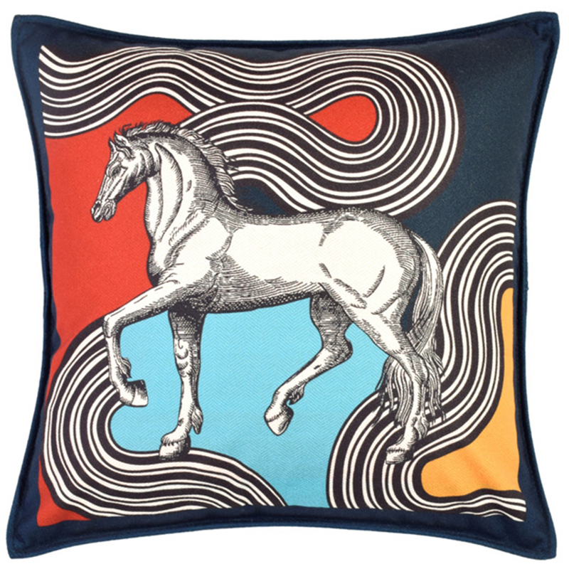 Декоративная подушка Hermes Horse 36 Мульти в Орле | Loft Concept 