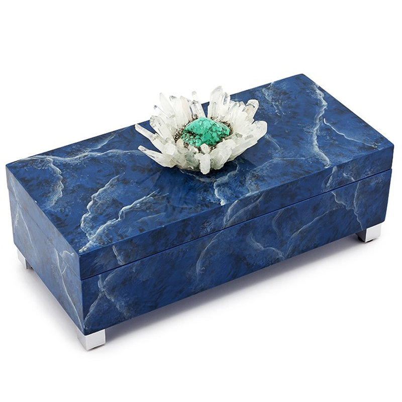 Шкатулка BOX KRIZIA BLUE Сапфирово-синий Шкатулка BOX KRIZIA BLUE Сапфирово-синий в Орле | Loft Concept