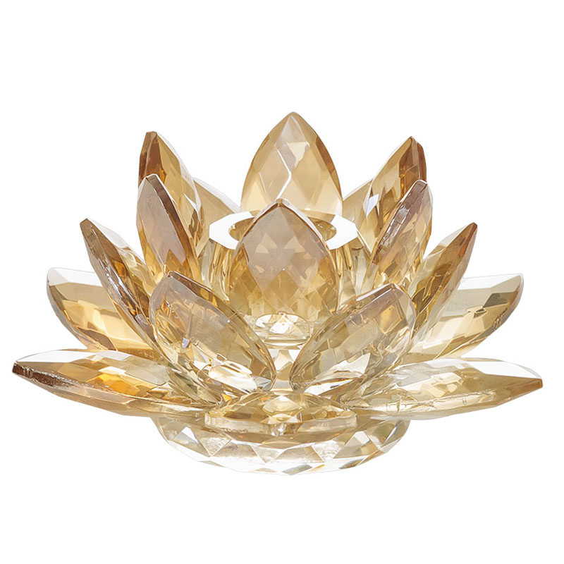 Подсвечник Crystal Lotus gold  в Орле | Loft Concept 