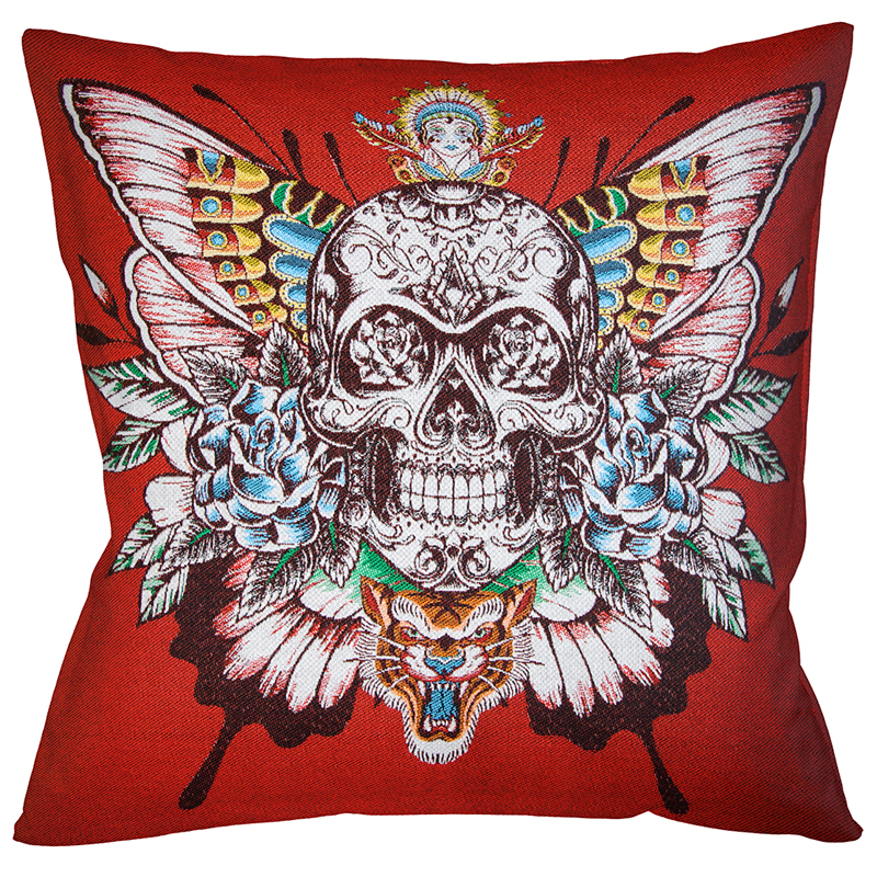 Декоративная подушка Ghost Rider Red Мульти Декоративная подушка Ghost Rider Red Мульти в Орле | Loft Concept