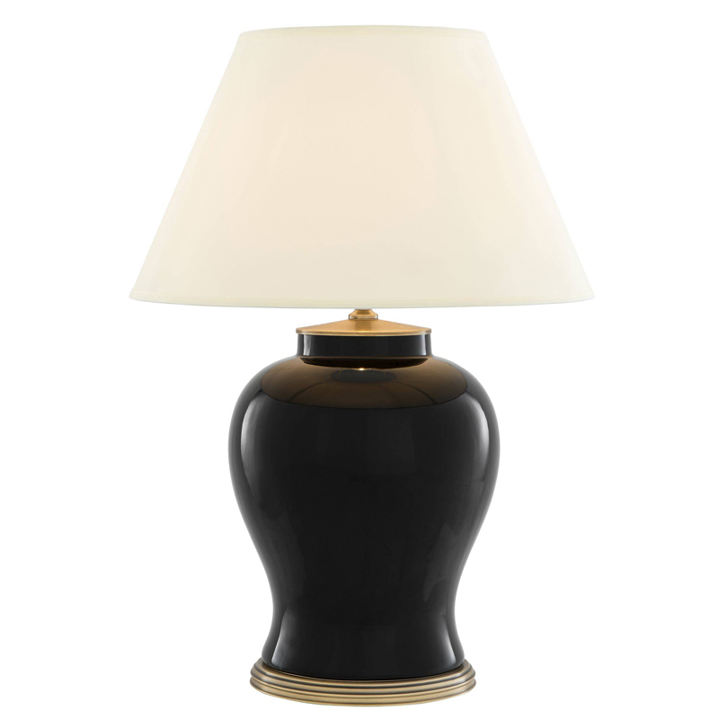 Настольная лампа Eichholtz Table Lamp Mundon Белый Черный Латунь Античная полированная Настольная лампа Eichholtz Table Lamp Mundon Белый Черный Латунь Античная полированная в Орле | Loft Concept
