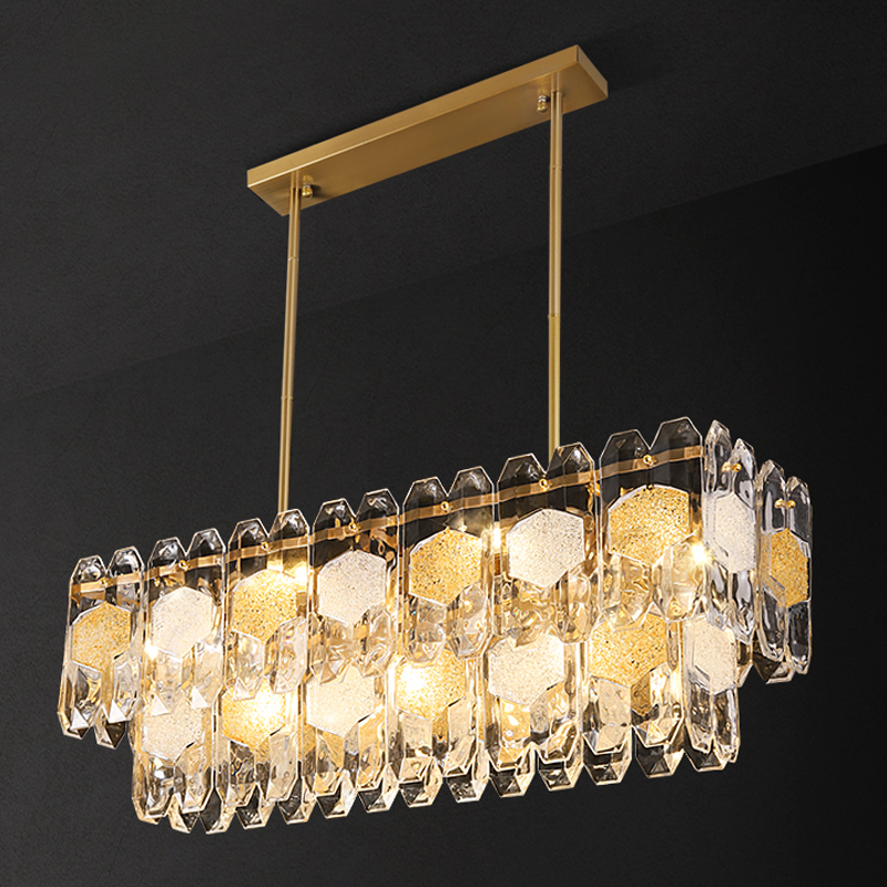 Люстра Oswalda Linear Chandelier Золотой Люстра Oswalda Linear Chandelier Золотой в Орле | Loft Concept