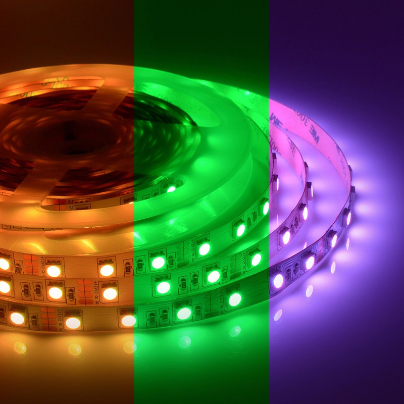 Светодиодная лента 5м 14,4W/m 60LED/m 5050SMD разноцветная Белый Светодиодная лента 5м 14,4W/m 60LED/m 5050SMD разноцветная Белый в Орле | Loft Concept