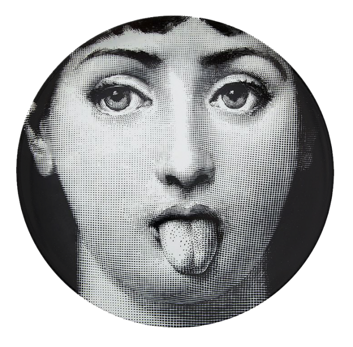 Декоративная тарелка Fornasetti 082 Черный в Орле | Loft Concept 