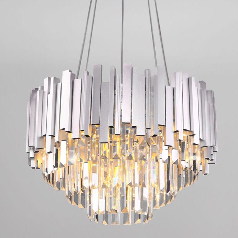 Люстра Lettice Crystal Chandelier Прозрачный (Transparent) Хром Люстра Lettice Crystal Chandelier Прозрачный (Transparent) Хром в Орле | Loft Concept