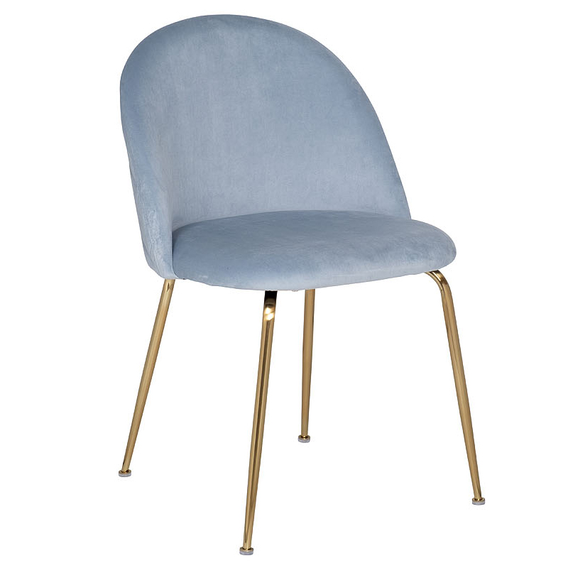 Стул Isidro Stool Серо-голубой Глянцевое золото Стул Isidro Stool Серо-голубой Глянцевое золото в Орле | Loft Concept