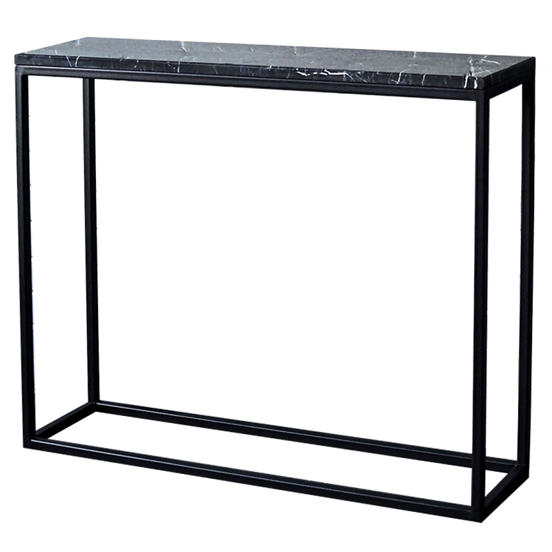 Консоль с чёрной мраморной столешницей Different Marble Black Черный Консоль с чёрной мраморной столешницей Different Marble Black Черный в Орле | Loft Concept