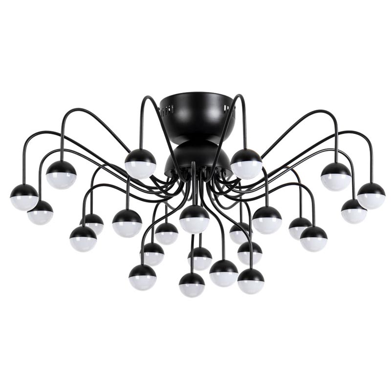 Потолочная люстра Vilelme Chandelier black Черный Потолочная люстра Vilelme Chandelier black Черный в Орле | Loft Concept