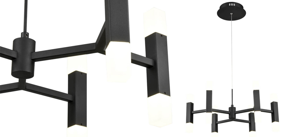 Люстра Rigor & Conciseness Lighting Angular Plafond Black Люстра Rigor & Conciseness Lighting Angular Plafond Black - Loft-Concept в Орле