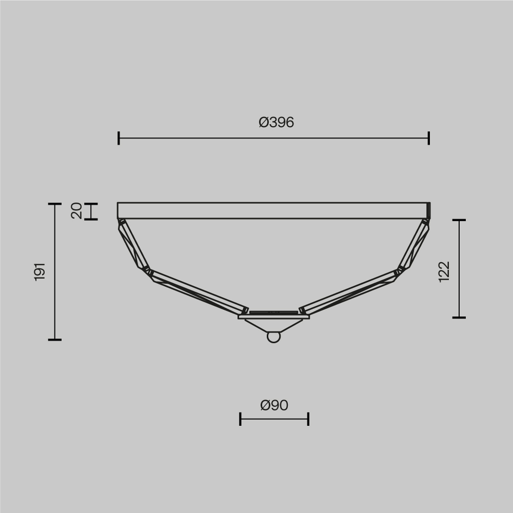 Потолочный светильник Facet E14х4 в Орле