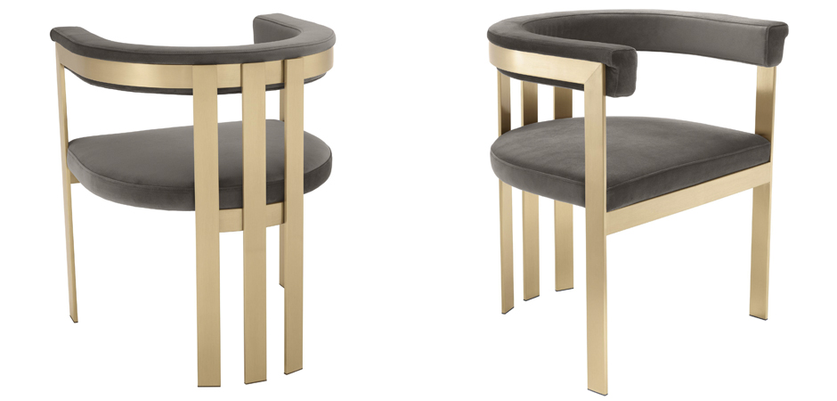 Стул Eichholtz Dining Chair Clubhouse grey Стул Eichholtz Dining Chair Clubhouse grey - Loft-Concept в Орле
