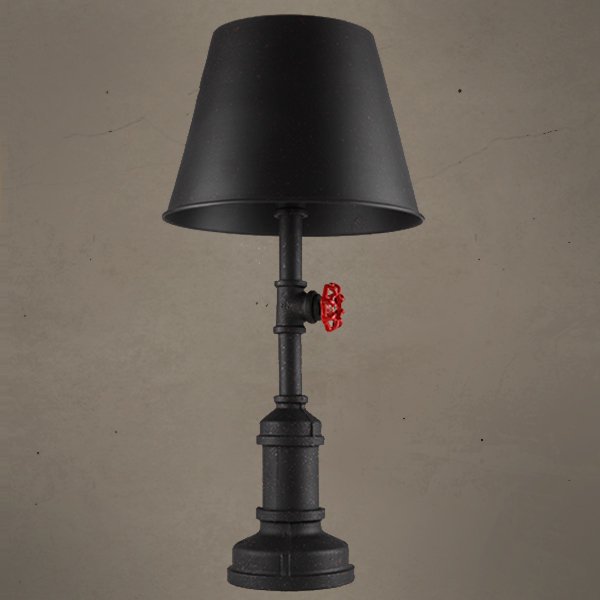 Настольная лампа Table Lamp Red Water Tap Cone Черный Настольная лампа Table Lamp Red Water Tap Cone Черный в Орле | Loft Concept