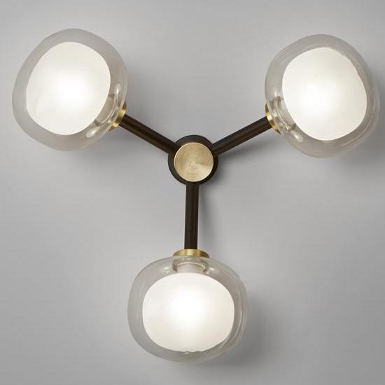 Бра NABILA WALL CEILING LAMP Глянцевое золото Белый Черный Бра NABILA WALL CEILING LAMP Глянцевое золото Белый Черный в Орле | Loft Concept