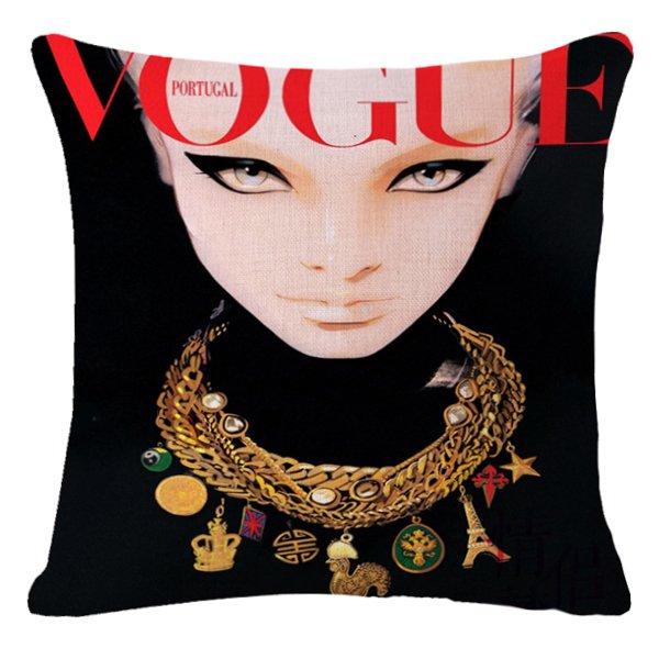Декоративная подушка VOGUE I Мульти Черный Красный Декоративная подушка VOGUE I Мульти Черный Красный в Орле | Loft Concept