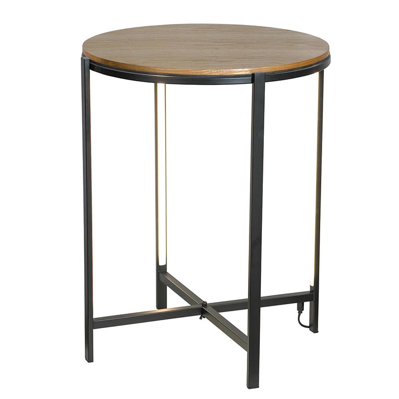 Приставной стол Kelin Side Table Black LED Черный Орех Приставной стол Kelin Side Table Black LED Черный Орех в Орле | Loft Concept