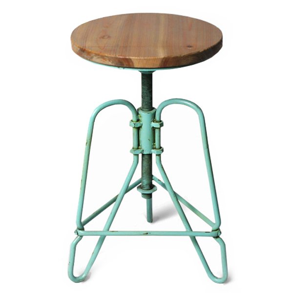 Винтажный Стул Loft Bar Stoo turquoise Коричневый Бирюзовый Винтажный Стул Loft Bar Stoo turquoise Коричневый Бирюзовый в Орле | Loft Concept